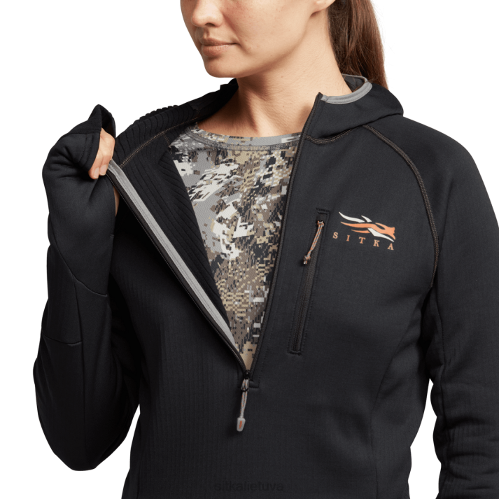 fanatiškas gobtuvas SITKA Gear moterys RD26399 juodas viršūnės