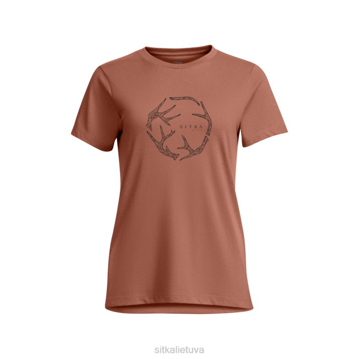 antler evo tee SITKA Gear moterys RD26402 raudonas žagrenis viršūnės