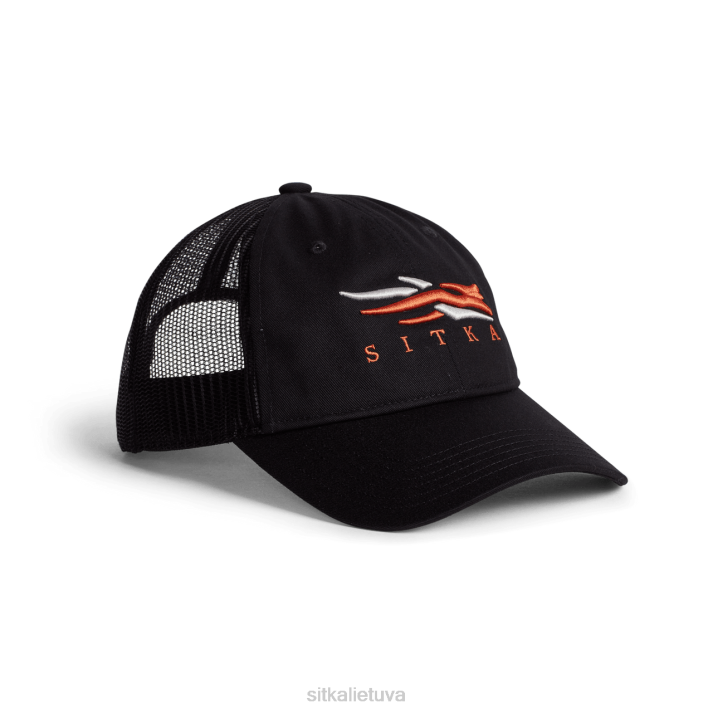 icon lo pro trucker SITKA Gear unisex RD26342 juodas skrybėlės