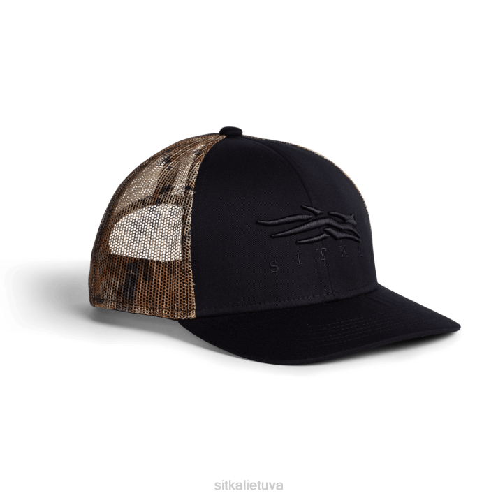 icon marsh mid pro trucker SITKA Gear unisex RD26314 juodas skrybėlės