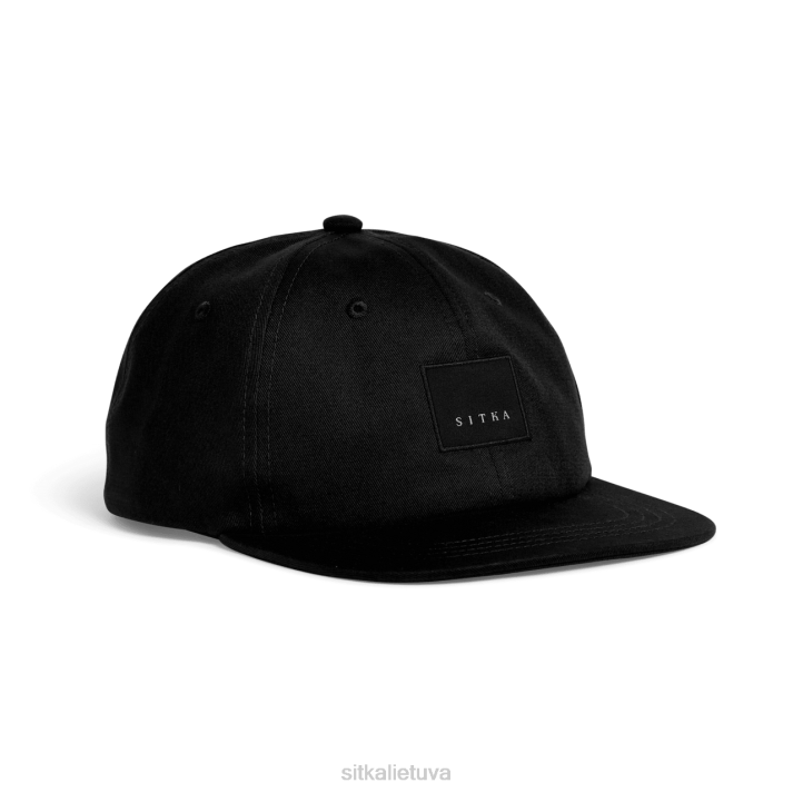 modernus pataisas nestruktūrizuotas snapback SITKA Gear unisex RD26317 juodas skrybėlės