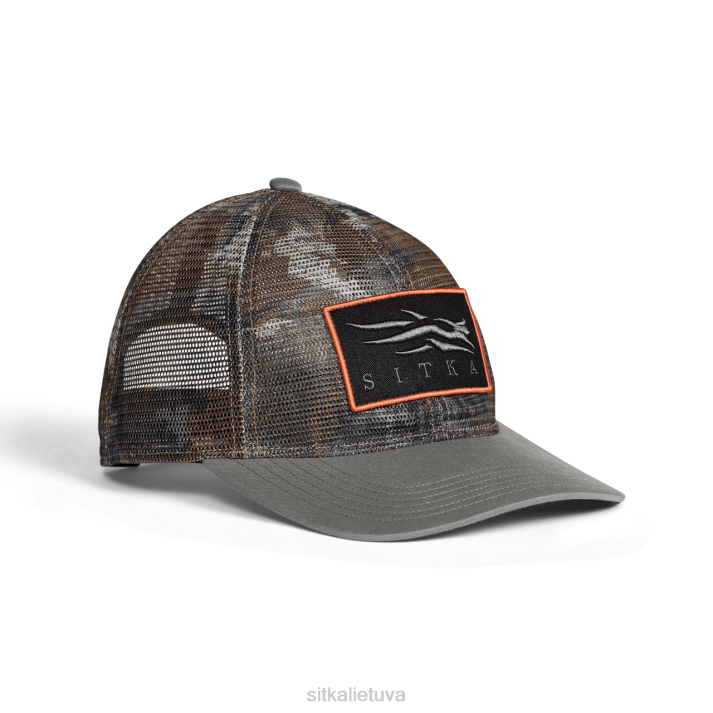 piktograma optifade tinklelis mid pro trucker SITKA Gear unisex RD26309 miško dūmų mediena skrybėlės