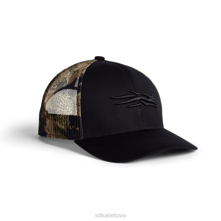 piktograma subalpine mid pro trucker SITKA Gear unisex RD26338 juodas skrybėlės