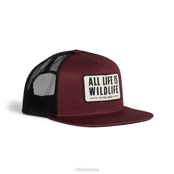 visą gyvenimą labas profesionalus sunkvežimio vairuotojas SITKA Gear unisex RD26304 tamsiai raudona skrybėlės