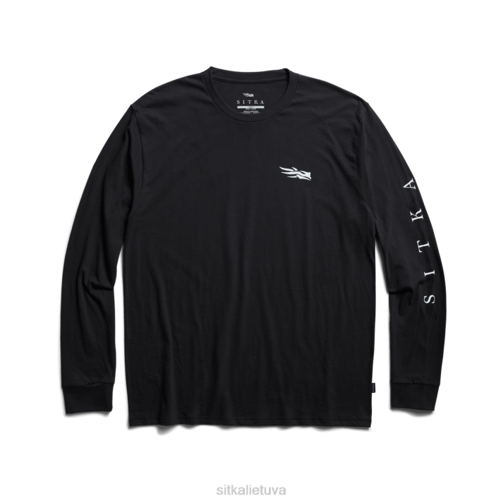 marškinėliai ilgomis rankovėmis SITKA Gear vyrų RD26135 juodas viršūnės