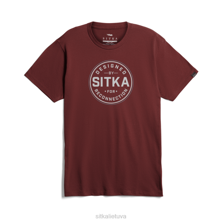 perjungimo marškinėliai SITKA Gear vyrų RD26152 tamsiai raudona viršūnės