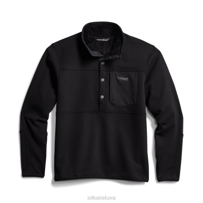 priekyje užsegamas vilnos SITKA Gear vyrų RD26204 juodas viršūnės